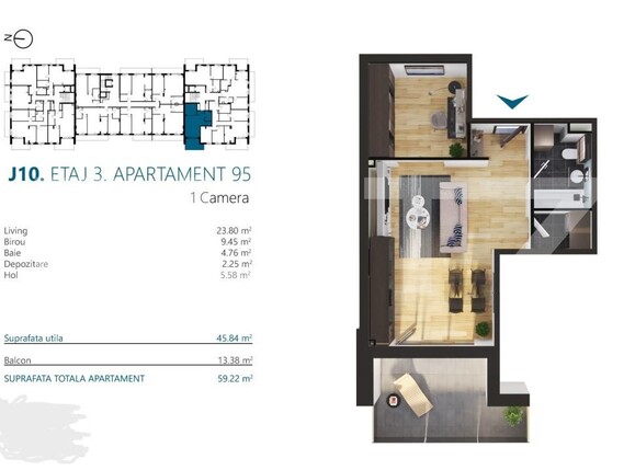 Apartament de vânzare 2 camere Marasti - 170583AV | BLITZ Cluj-Napoca | Poza2