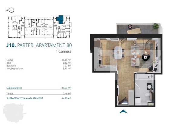 Garsonieră de vânzare Marasti - 170585AV | BLITZ Cluj-Napoca | Poza2