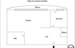 Apartament decomandat cu 1 camera, 44 mp! Parcare! Zona strazii Stejarului!