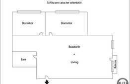 3 camere, 58 mp utili, balcon! Loc de parcare! Zona TERRA!
