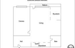 Apartament cu 2 camere, 54 mp, balcon, semifinisat, zona strazii Stejarului!