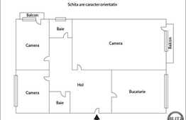 Vanzare apartament 3 camere, 66 mp, boxa, zona strazii Grigore Alexandrescu