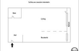 Vanzare apartament cu 1 camera, 39 mp, balcon, etaj intermediar, zona Stejarului
