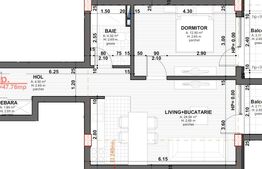 Apartament cu 2 camere, 48 mp, parcare, zona primarie Apahida