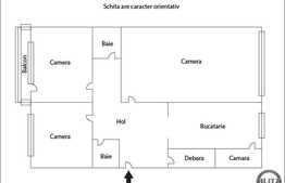 3 camere, 74 mp, decomandat, etaj intermediar, zona strazii Bucuresti