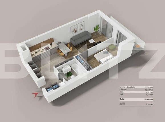 Apartament de vânzare 2 camere Semicentral - 170879AV | BLITZ Cluj-Napoca | Poza3