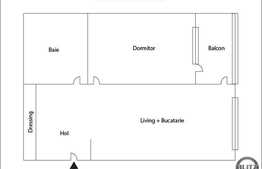 Apartament de vanzare, 2 camere, 40 mp! Parcare! Zona strazii Avram Iancu!