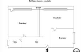 Apartament de vanzare cu 2 camere, 54 mp! Loc de parcare! Zona TERRA!