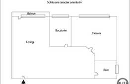 Apartament 2 camere, decomandat, 57 mp! Parcare! Zona usor accesibila!