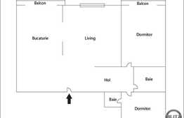 Apartament 3 camere, 65 mp, decomandat, modern mobilat, zona Piata Marasti