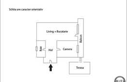 Vanzare 2 camere, 52 mp, balcon, TERASA de 77 mp! Zona strazii Somesului!
