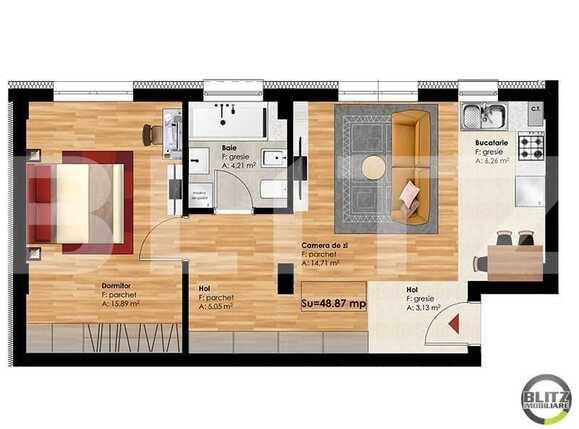 Apartament de vânzare 2 camere Zorilor - 17132AV | BLITZ Cluj-Napoca | Poza1