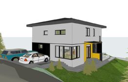 Casa 191 mp la rosu, teren 550 mp, zona profi, vedere panoramica