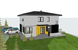 Casa 191 mp la rosu, teren 550 mp, zona profi, vedere panoramica