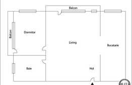 Vanzare apartament 2 camere, 44 mp, boxa subsol, zona strazii Alverna