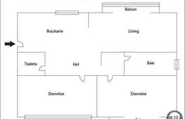 3 camere, 67 mp, decomandat, garaj, boxa, zona strazii Ciocarliei