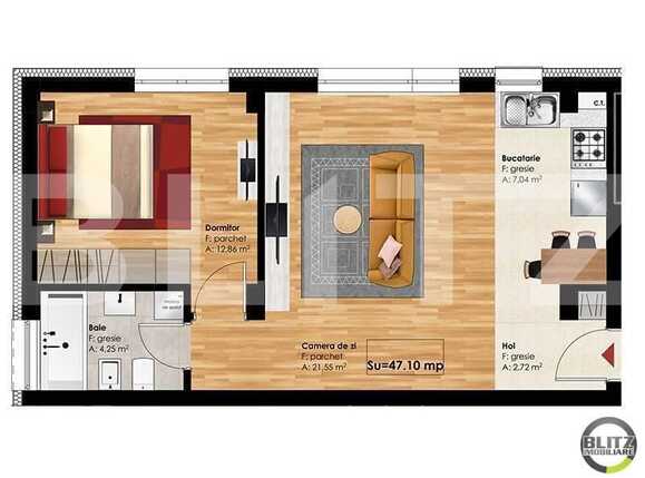 Apartament de vânzare 2 camere Zorilor - 17142AV | BLITZ Cluj-Napoca | Poza1