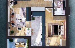 Apartament premium de 2 camere, 60 mp, terasa, zona Marasti