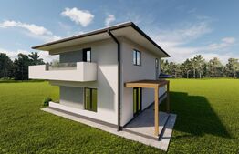 Casa individuala cu garaj, teren 500 mp, la intrare in chinteni