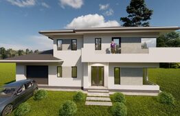 Casa individuala cu garaj, teren 500 mp, la intrare in chinteni