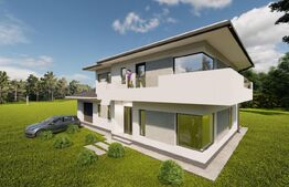 Casa individuala cu garaj, teren 500 mp, la intrare in chinteni