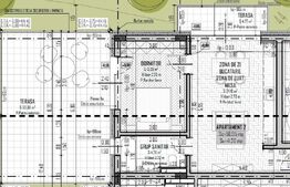 Apartament 2 camere, 41mp, terasa 34mp, bloc nou, zona Regal, Baciu