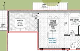 Apartament 2 camere, 46mp, bloc nou, zona Regal, Baciu