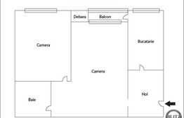 Vanzare apartament 2 camere, 39 mp, zona strazii Tudor Vladimirescu