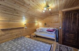 Cabană lemn cu 4 dormitoare, 120mp, teren intravilan de 1250mp