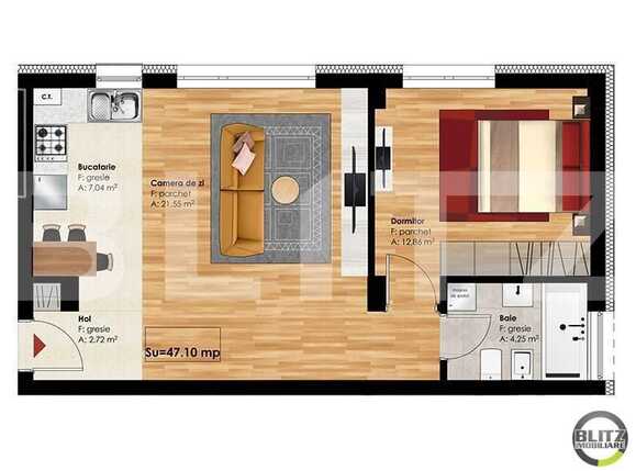 Apartament de vânzare 2 camere Zorilor - 17172AV | BLITZ Cluj-Napoca | Poza1