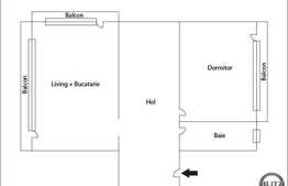 2 camere, 50.34 mp, 3 balcoane! Mobilat! Zona strazii Eroilor! Cu parcare!