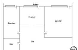 Vanzare apartament decomandat, 2 camere, 52 mp! Parcare! Zona strazii Florilor!