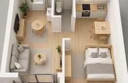 Apartament de vanzare, cu 2 camere, 56,47 mp, zona Tractorul