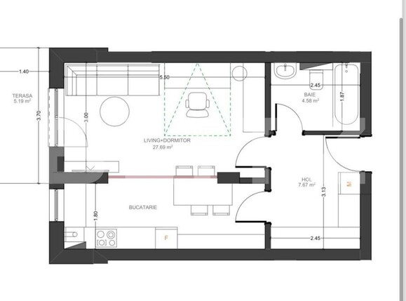 Garsonieră de vânzare Avantgarden - 172051AV | BLITZ Brașov | Poza8