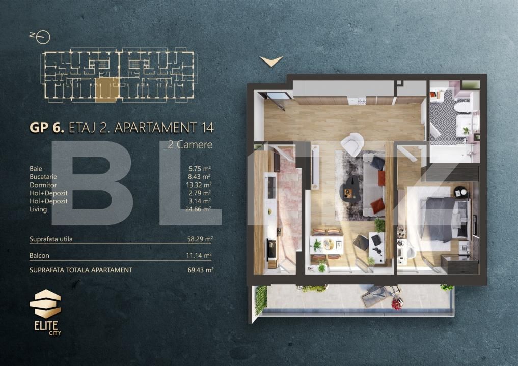 Apartament de vânzare 2 camere Marasti - 172079AV | BLITZ Cluj-Napoca | Poza2