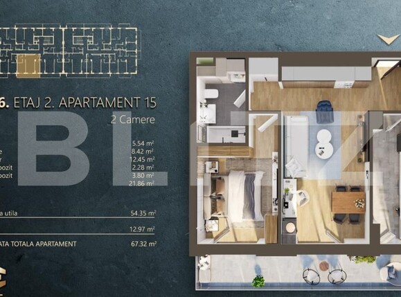Apartament de vânzare 2 camere Marasti - 172080AV | BLITZ Cluj-Napoca | Poza2