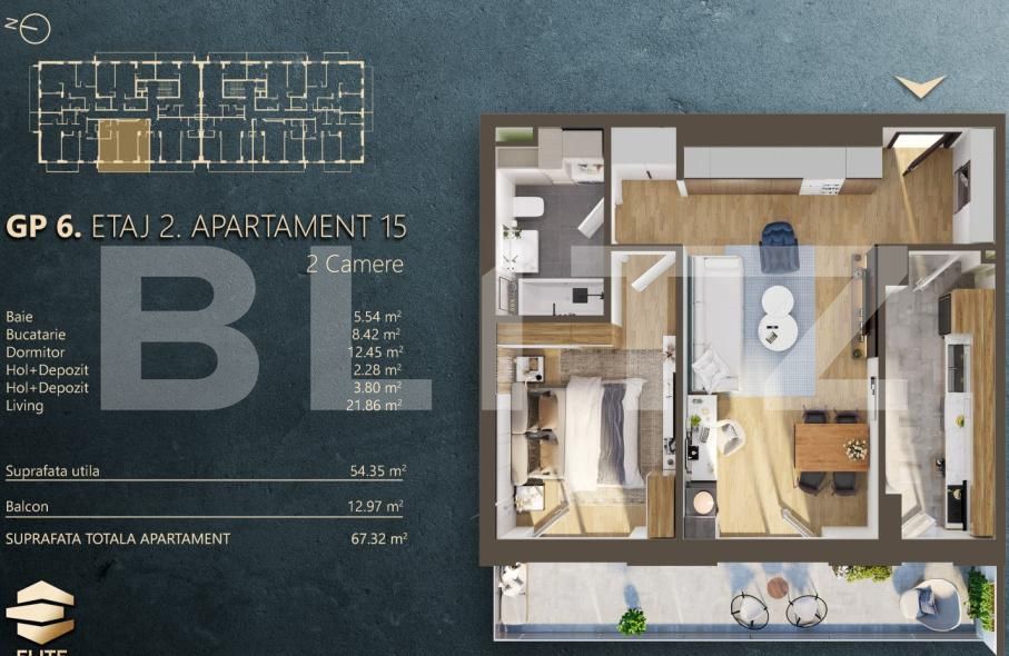 Apartament de vânzare 2 camere Marasti - 172080AV | BLITZ Cluj-Napoca | Poza2