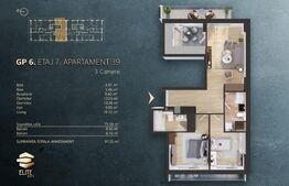 Ap. 3 camere[76 mp] Ansamblu Rezidential_zona RIVUS