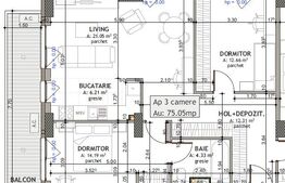 Ap. 3 camere[76 mp] Ansamblu de top cu Discount_zona RIVUS- TVA INCLUS!