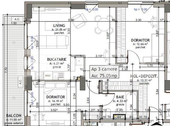 Apartament de vânzare 3 camere Marasti - 172082AV | BLITZ Cluj-Napoca | Poza2