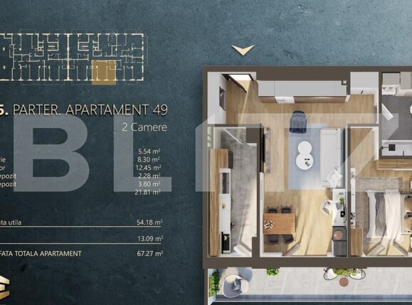 Apartament de vânzare 2 camere Marasti - 172084AV | BLITZ Cluj-Napoca | Poza2