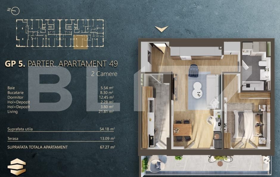 Apartament de vânzare 2 camere Marasti - 172084AV | BLITZ Cluj-Napoca | Poza2