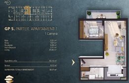 Ap. 2 camere[50 mp] Ansamblu Rezidential_zona RIVUS