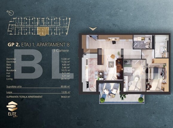 Apartament de vânzare 3 camere Marasti - 172088AV | BLITZ Cluj-Napoca | Poza2