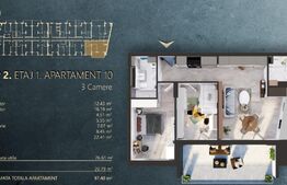 Ap. 3 camere[76 mp] Ansamblu Rezidential_zona RIVUS