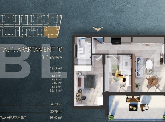 Apartament de vânzare 3 camere Marasti - 172089AV | BLITZ Cluj-Napoca | Poza2