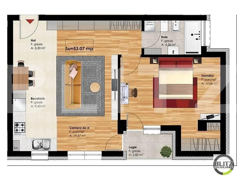 Apartament de vânzare 2 camere Zorilor - 17220AV | BLITZ Cluj-Napoca | Poza3