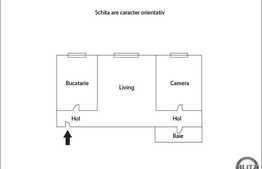 De vanzare apartament 2 camere, 60 mp, garaj, zona Golden Tulip