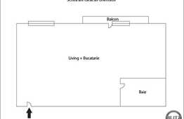 Apartament de vanzare cu 1 camera, 40 mp, balcon! La cateva minute de Lidl!