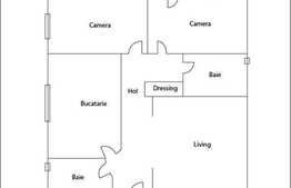 3 camere, 70 mp utili cu GRADINA de 25 mp, POD de 40 mp si TERASA de 10 mp